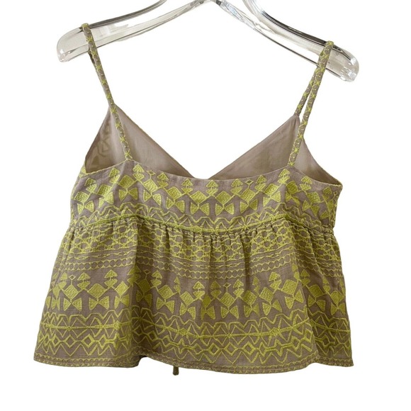 BCBG MAXAZRIA Emeli Women's Light Stone Embroidered Drawstring Tank Top - Smalll - Picture 3 of 6